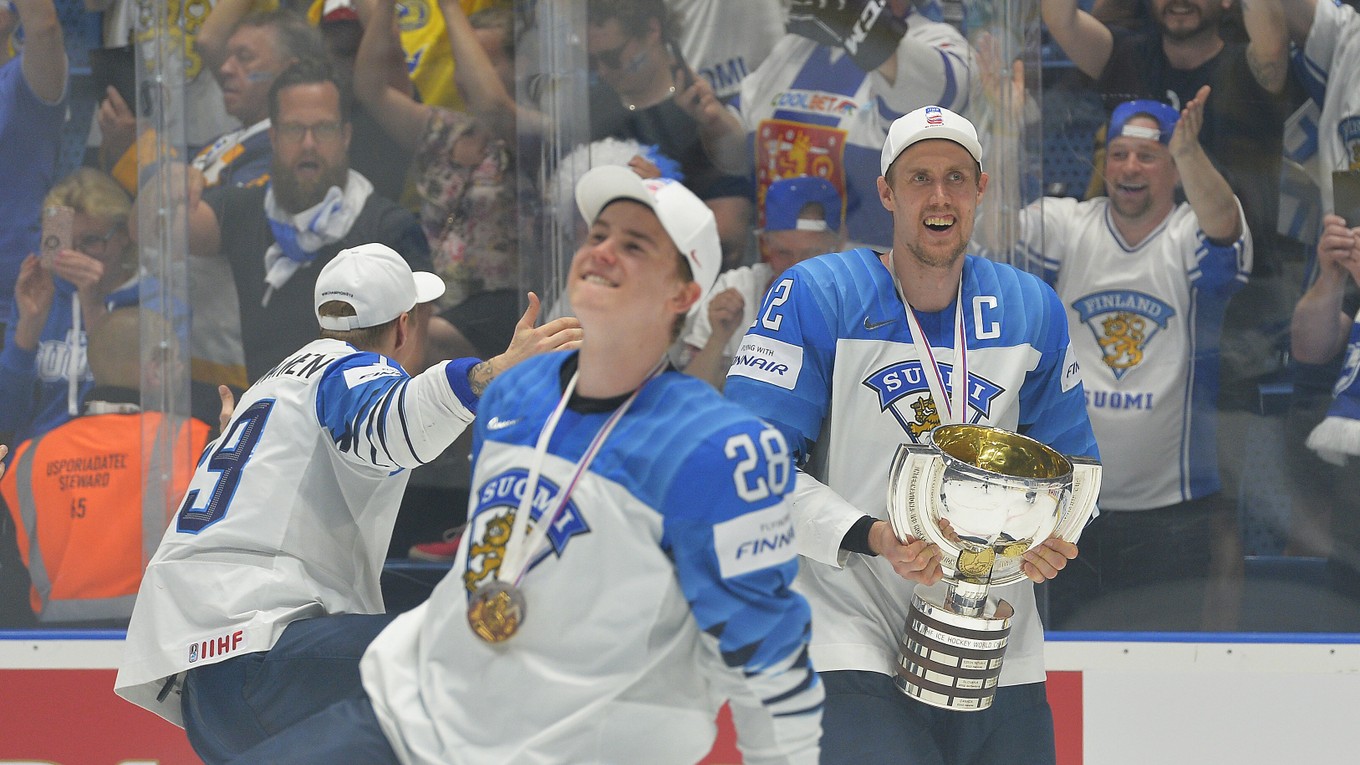 Archívna snímka po finále MS v hokeji 2019.