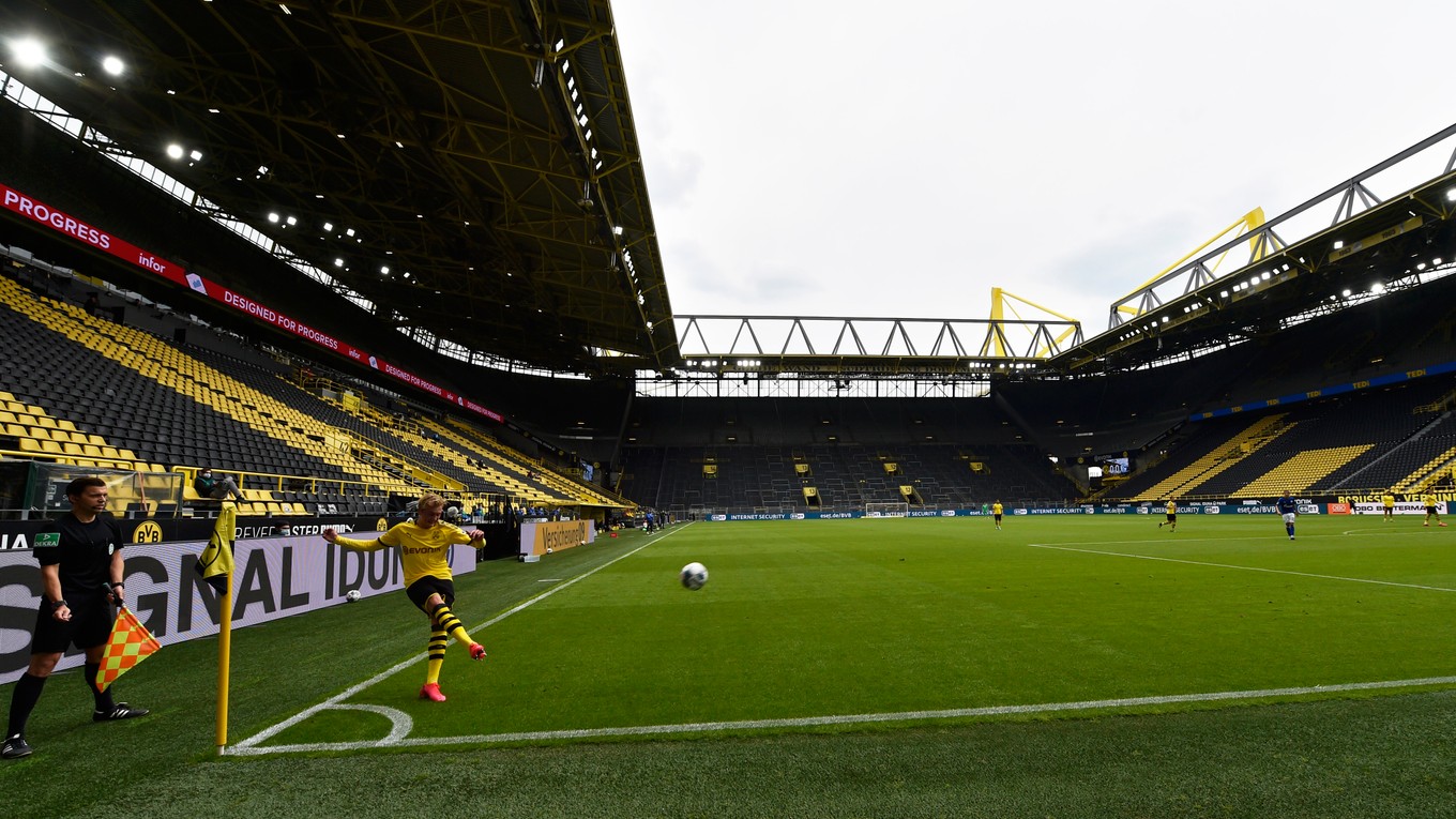 Atmosféra v Dortmunde.