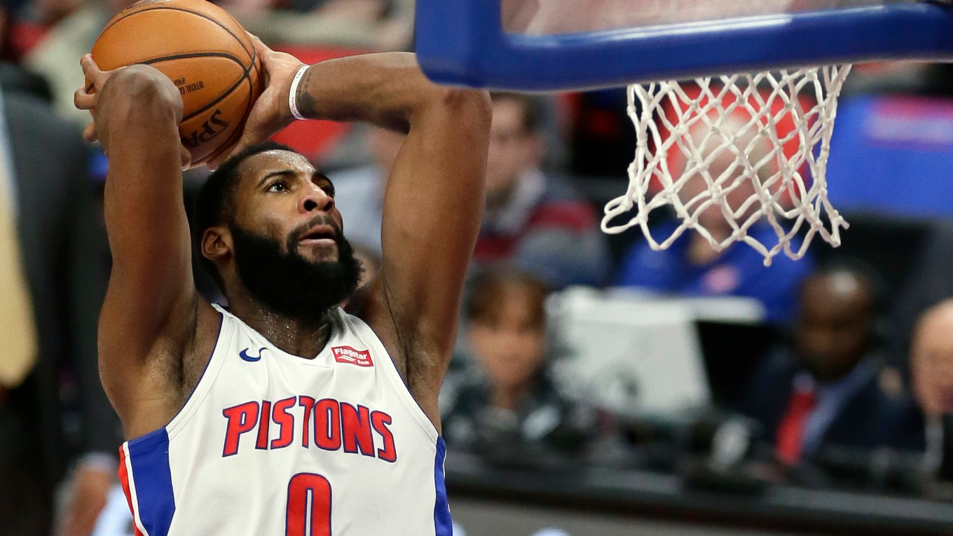 Andre Drummond počas pôsobenia v Detroite Pistons.