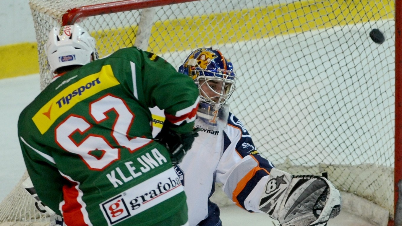 Michal Klejna v drese HK 36 Skalica v roku 2012.