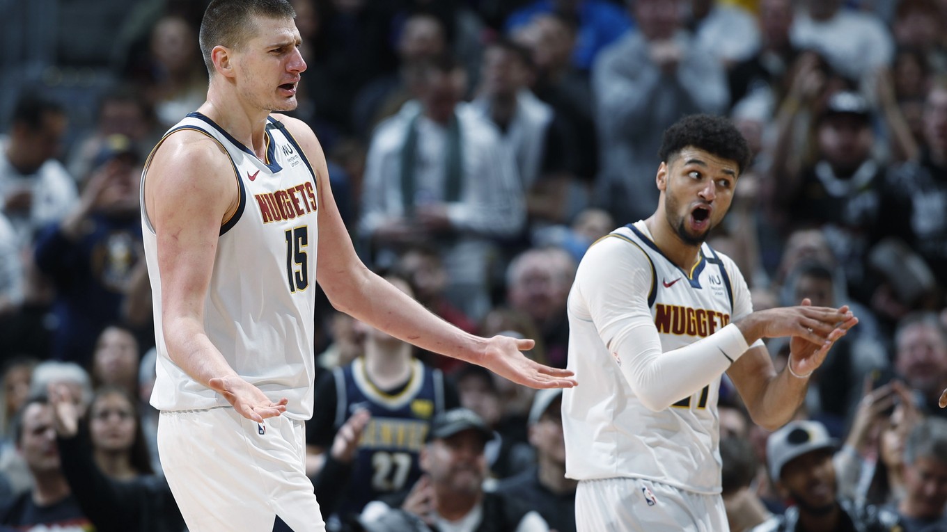 Nikola Jokič a Jamal Murray z klubu NBA Denver Nugget - ilustračná fotografia.