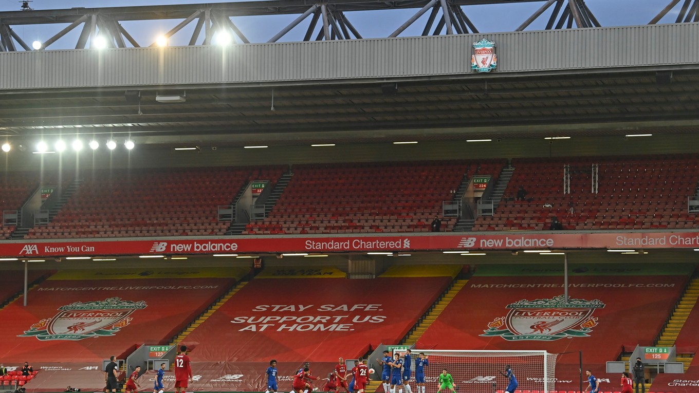 Anfield Road, štadión Liverpool FC - ilustračná fotografia.