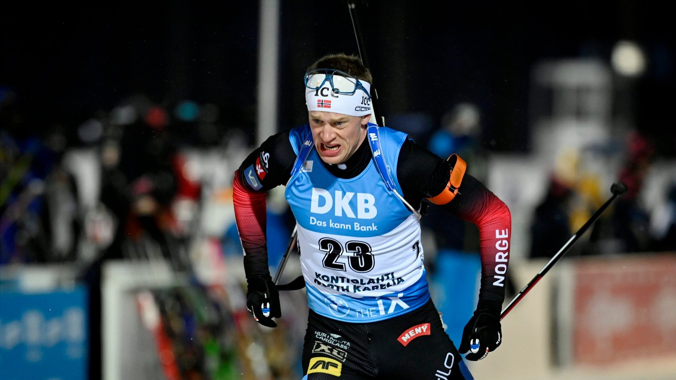 Nórsky biatlonista Tarjei Bö. 
