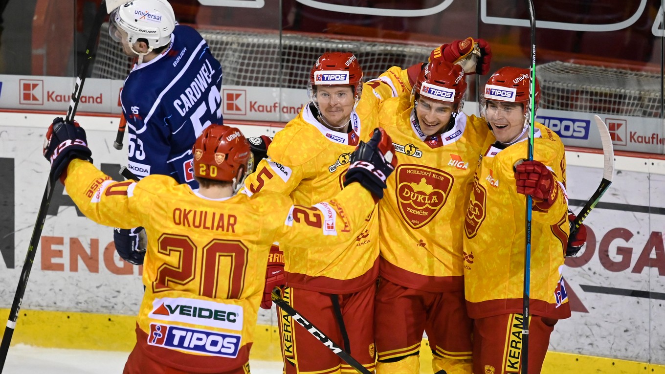 Radosť Trenčína v zápase proti Nitre.