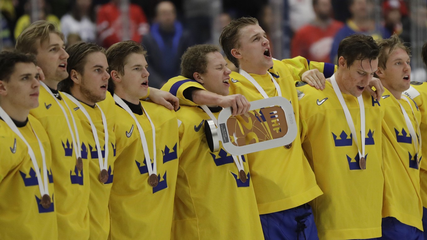 Hokejisti Švédska získali na MS do 20 rokov 2020 bronzové medaily.