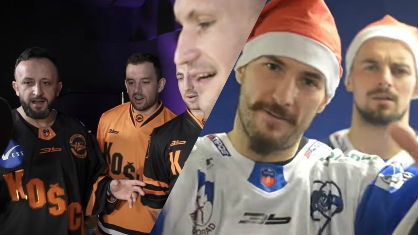 Hráči HC Košice a HK Poprad naspievali vianočné koledy.