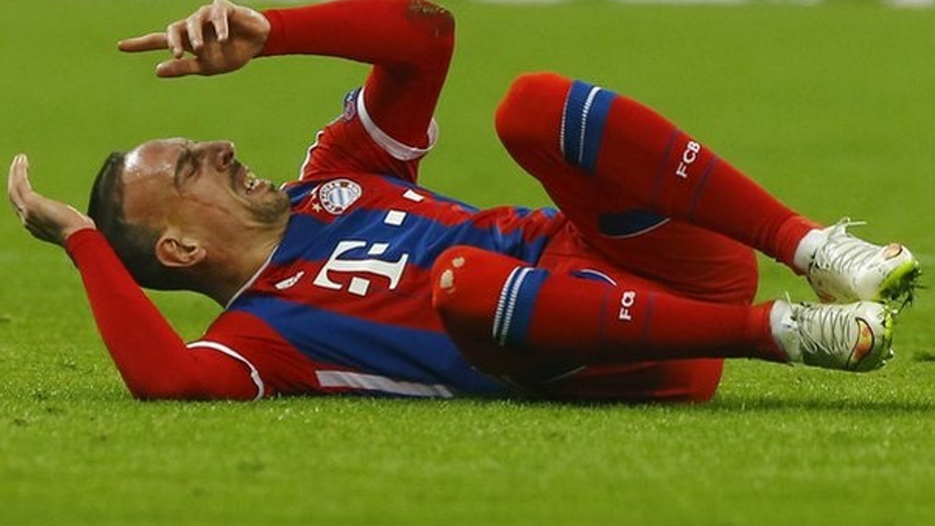 Franck Ribéry si zranil členok v zápase Ligy majstrov proti Šachtaru Doneck ešte v marci tohto roka.