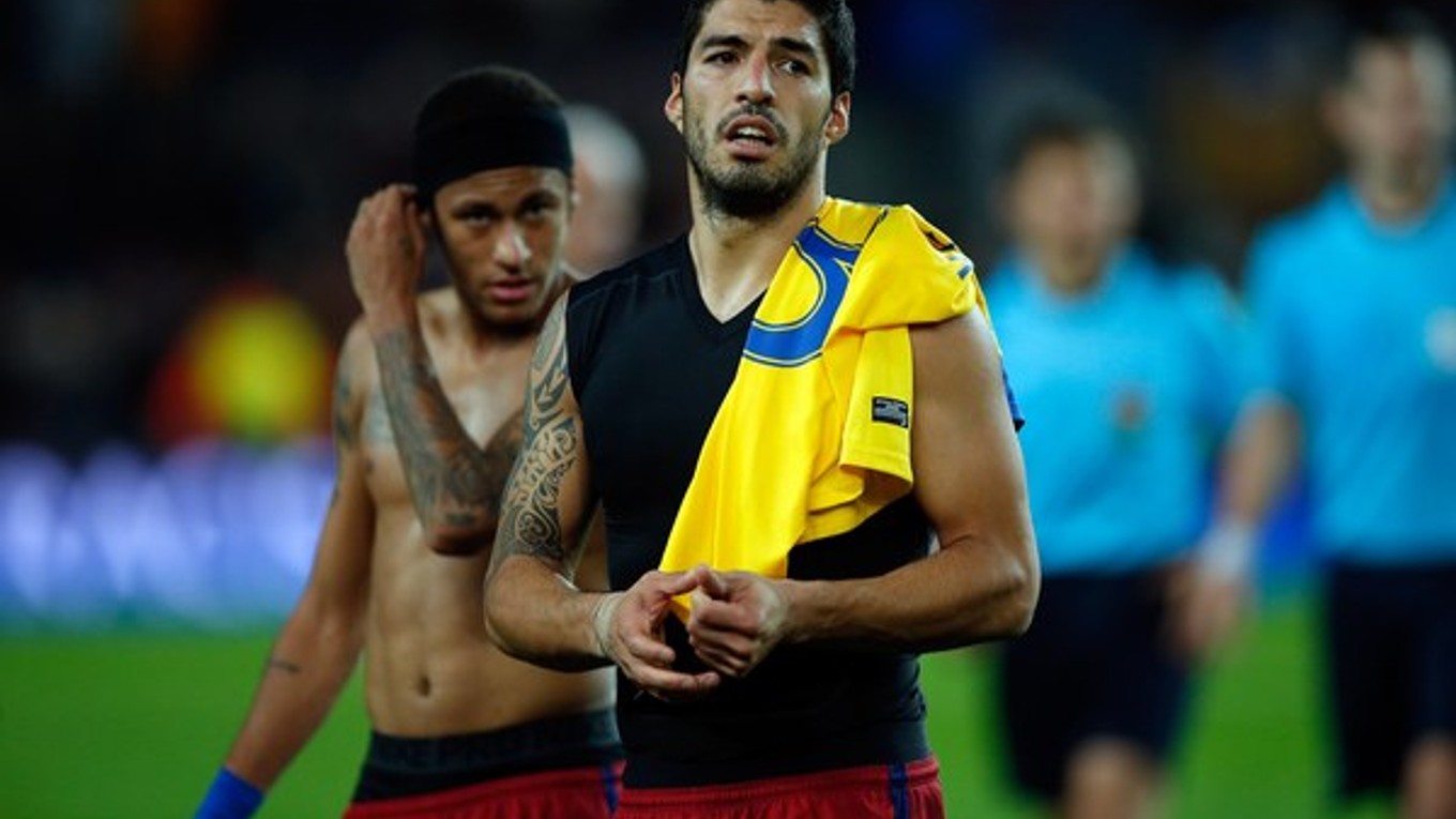 Obaja strelci barcelonských gólov na Nou Campe. Neymar (vľavo) a Luis Suarez.