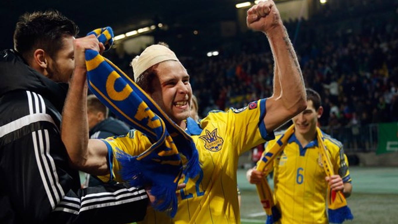 Futbalisti Ukrajiny sa tešia z postupu na majstrovstvá Európy.