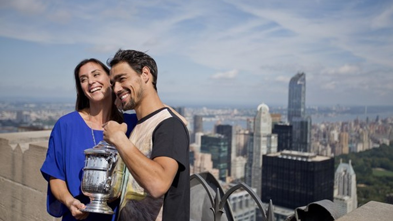 Fognini je snúbencom tohtoročnej víťazky US Open, Flavie Pennettovej.