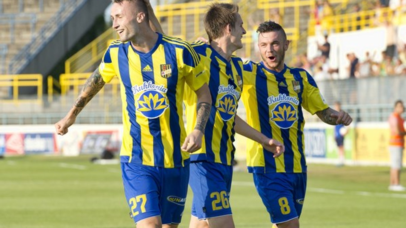 V ofenzíve DAC odvádzala dobrú prácu trojica Szarka, Polievka a Pačinda (zľava doprava).