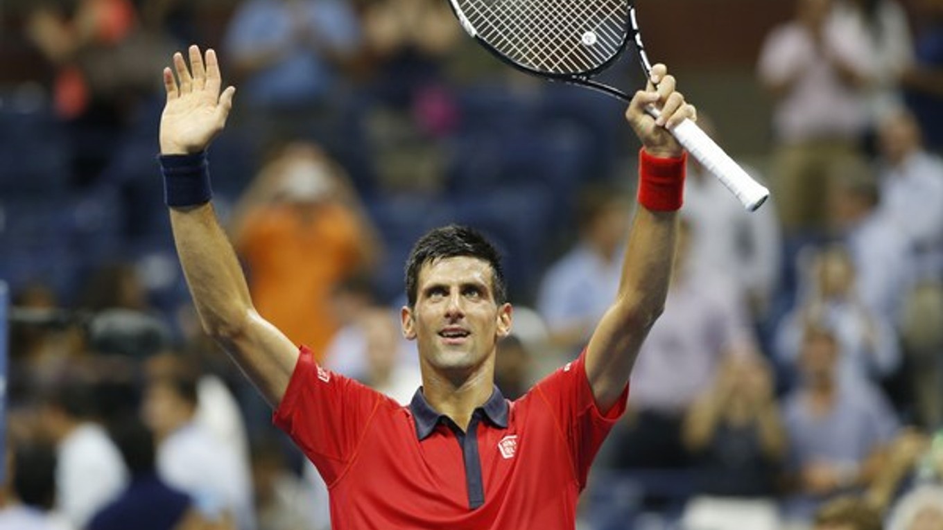 Novak Djokovič mohol byť po zápase druhého kola US Open spokojný.