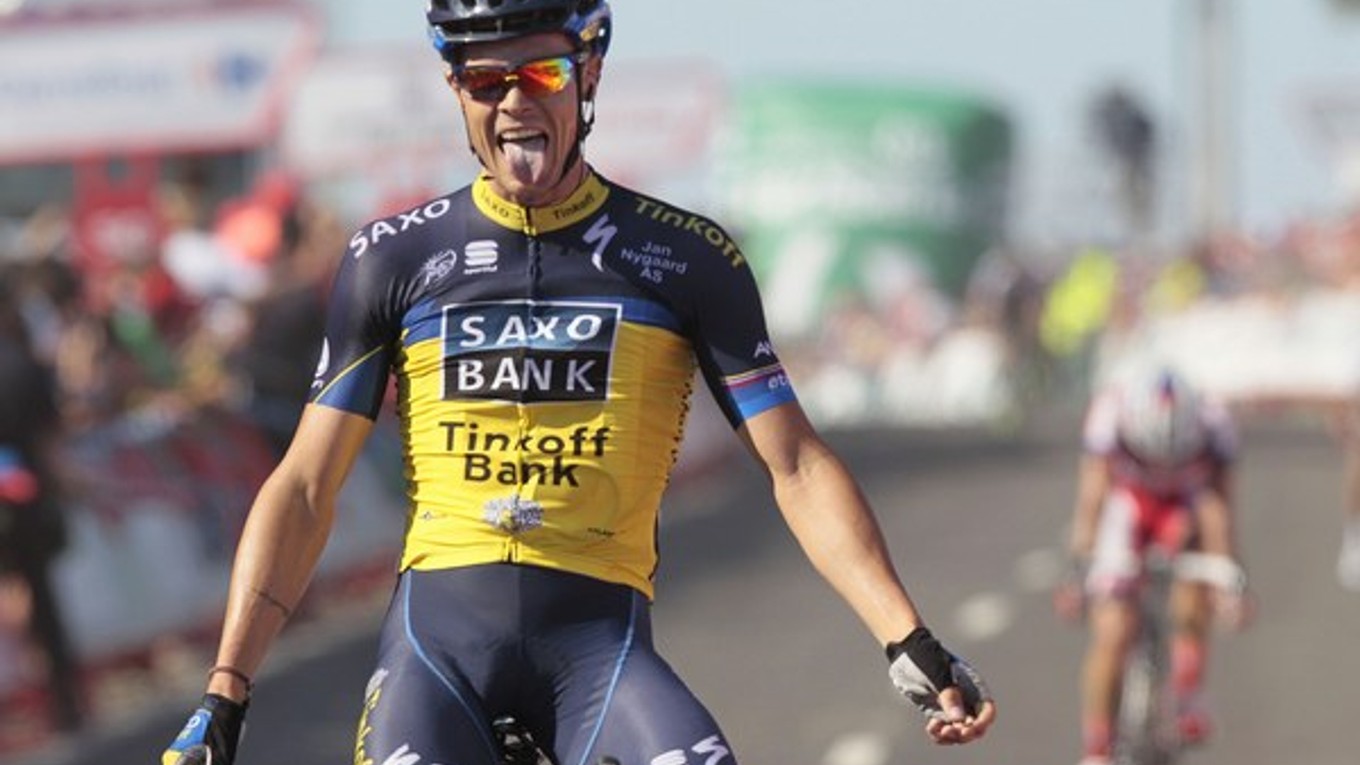 Takto sa z etapového triumfu sa Nico Roche tešil na Vuelte aj pred dvomi rokmi, konkrétne v 2. etape.