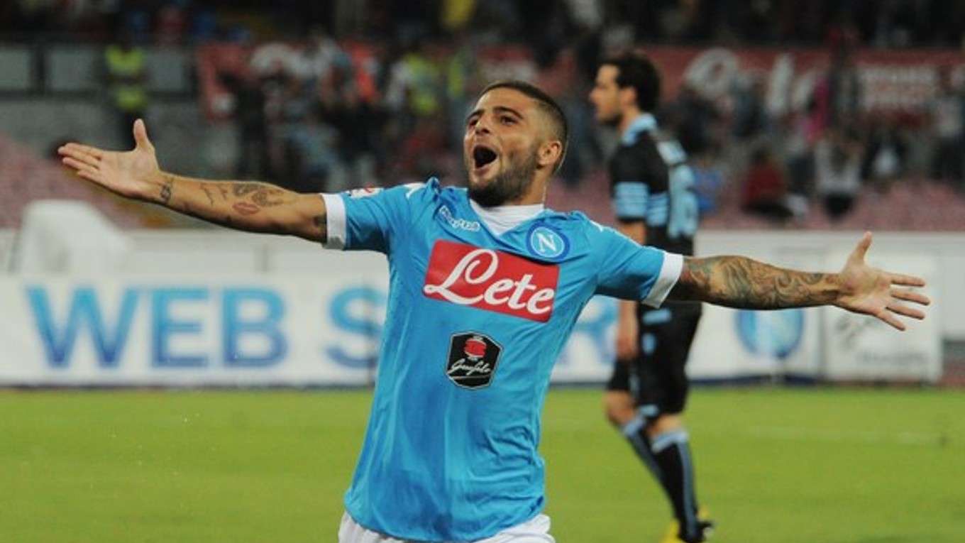 Jeden z gólov Neapola do siete Lazia Rím strelil Lorenzo Insigne.