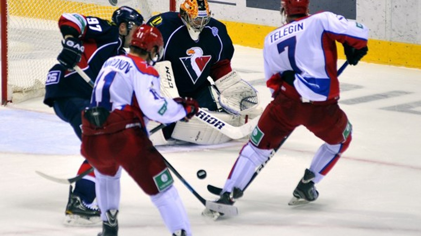 Hokejisti CSKA Moskva sa vlani stretli aj so Slovanom Bratislava.