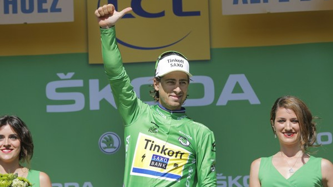 Peter Sagan získal zelený dres.