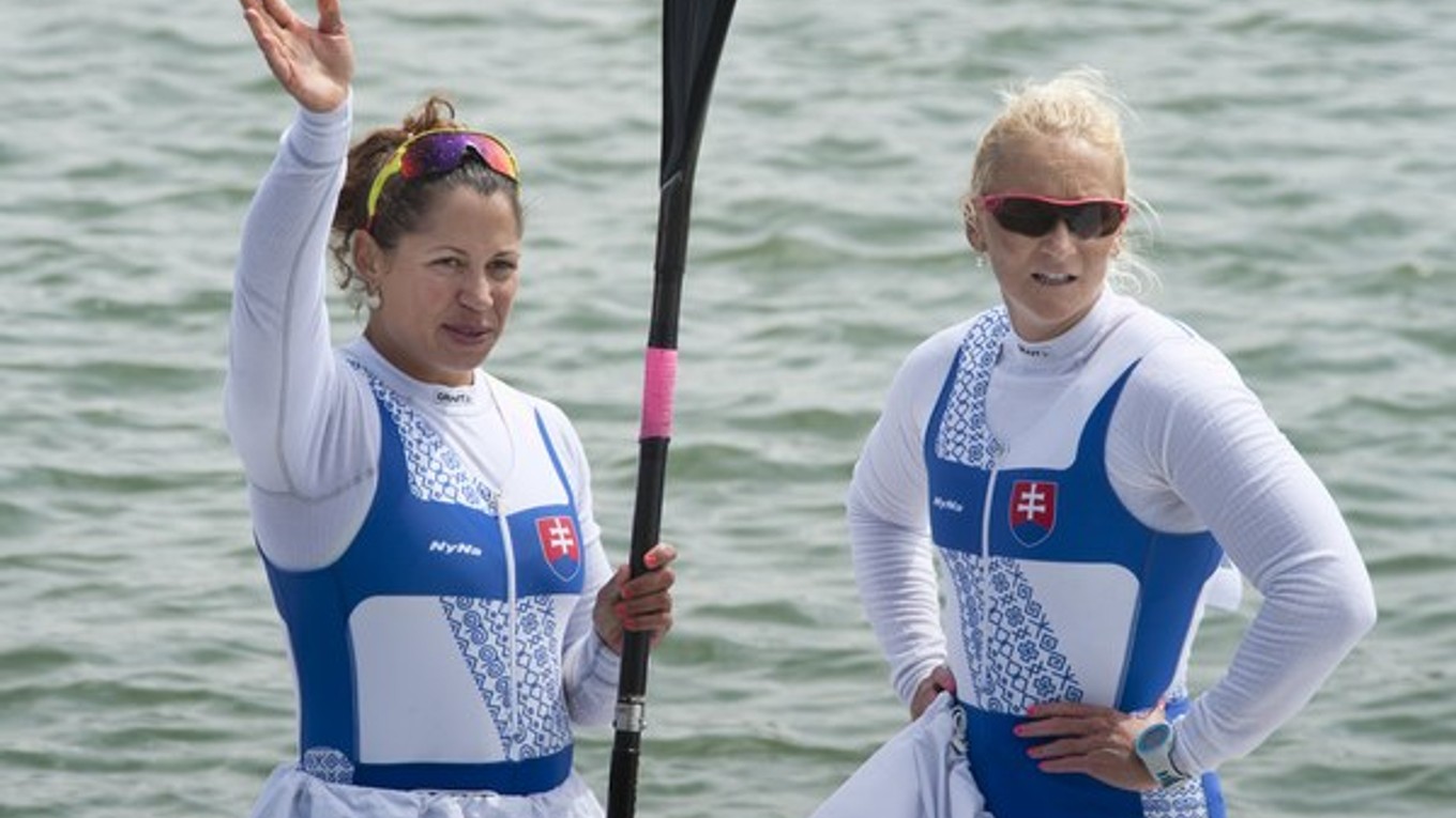 Martina Kohlová (vľavo) s reprezentačnou kolegyňou Ivetou Kmeťovou.