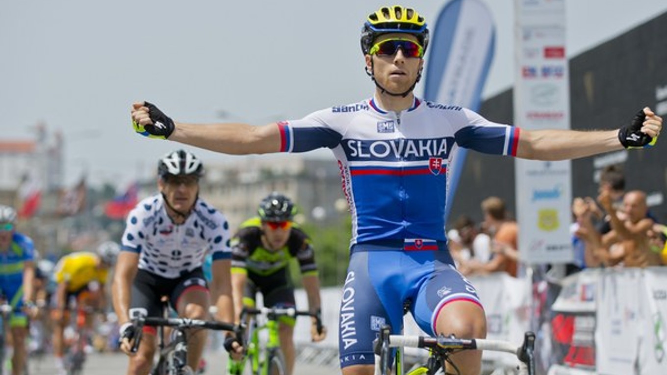 V slovenskom drese sa Michael Kolář tešil z etapového víťazstva na tohtoročných pretekoch Okolo Slovenska.
