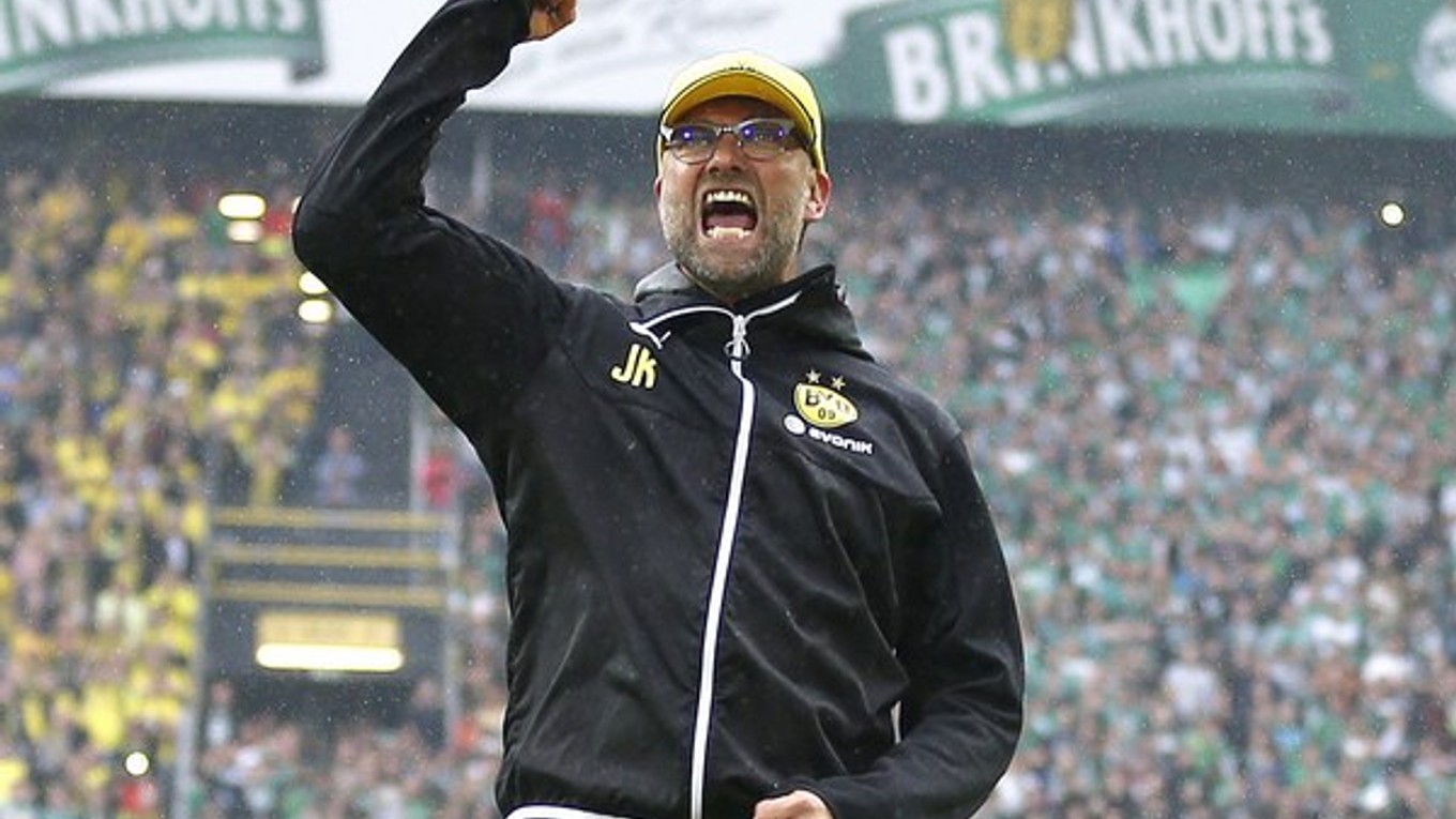 Jürgen Klopp sa cez víkend môže ešte poslednýkrát tešiť s Borussiou Dortmund.