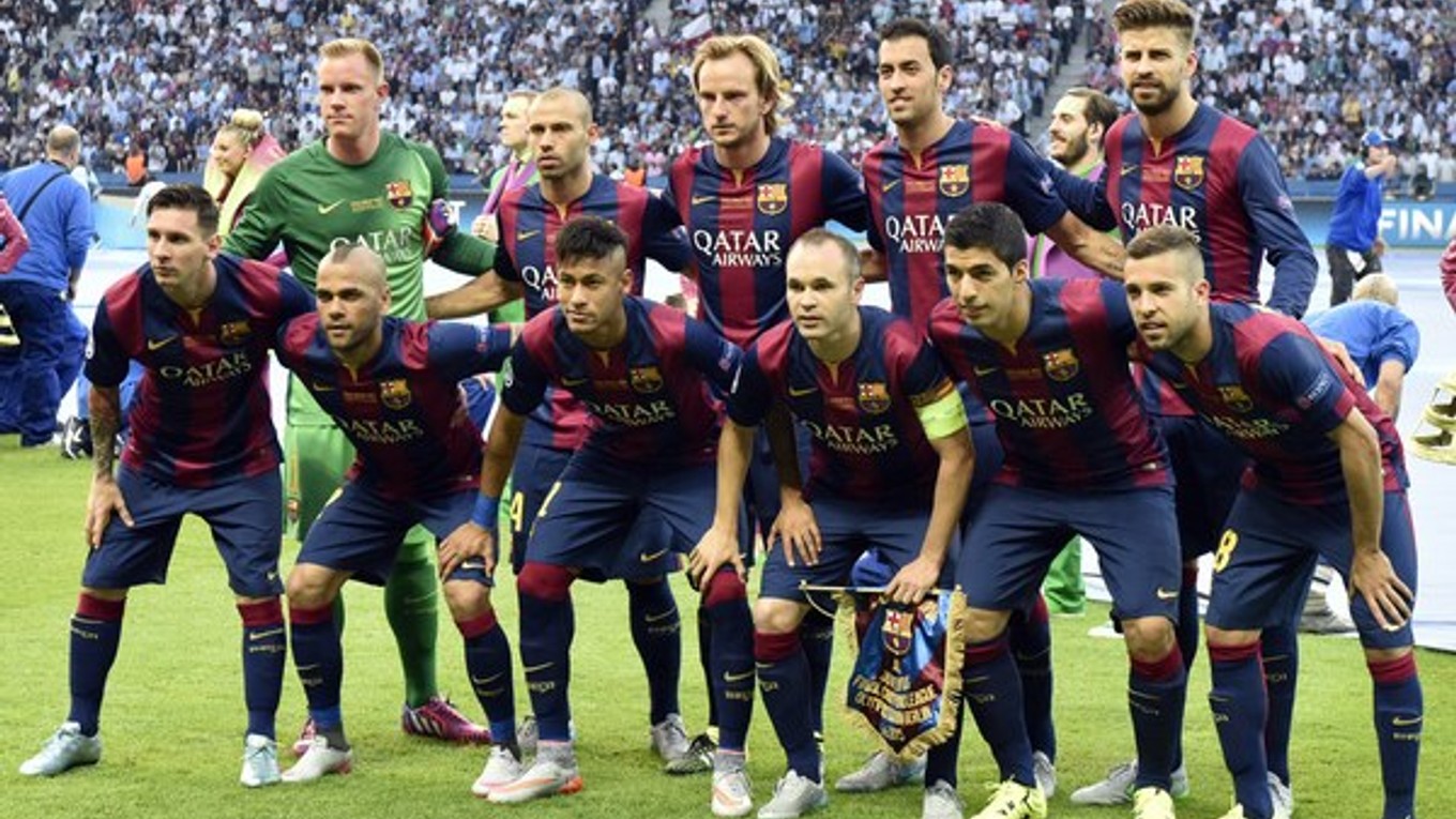 Základná zostava Kataláncov tesne pred finálovým duelom proti Juventusu.