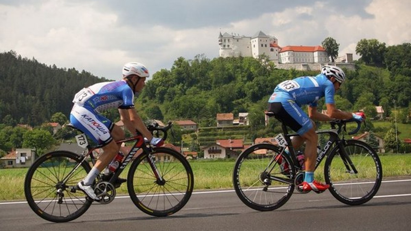 Na trati prvej etapy Okolo Slovenska.
