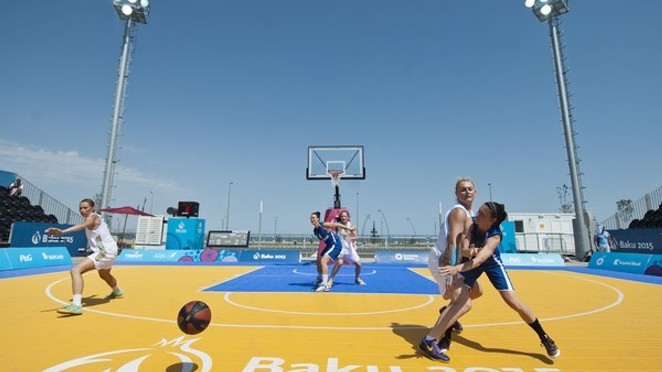 V Baku boli do programu zaradené aj neolympijské športy. Napríklad basketbal 3x3.