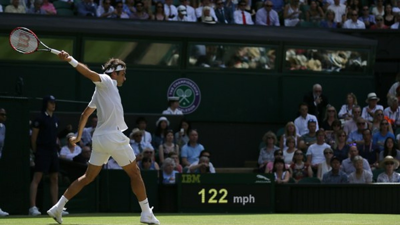 Roger Federer predvádzal, ako obvykle, elegantný a predovšetkým účinný tenis.