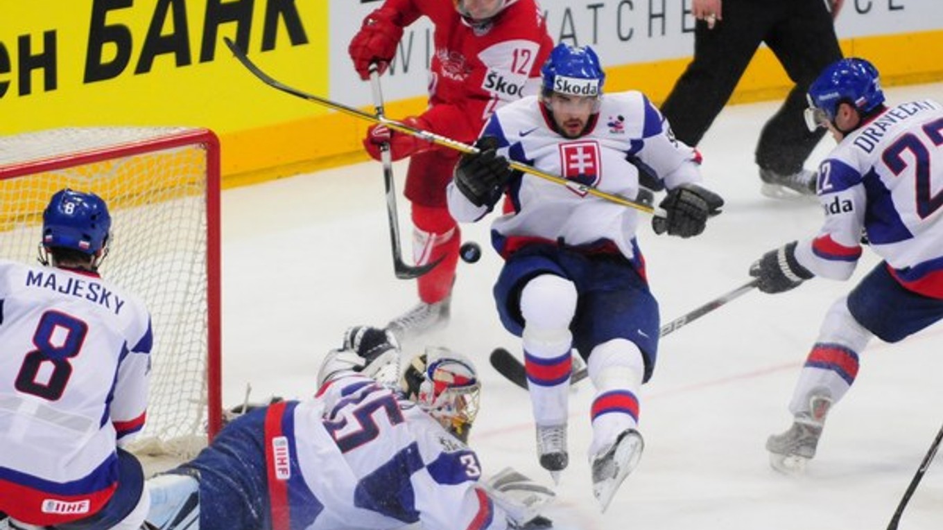 Jedinú prehru s Dánskom na MS utrpeli Slováci v roku 2010.