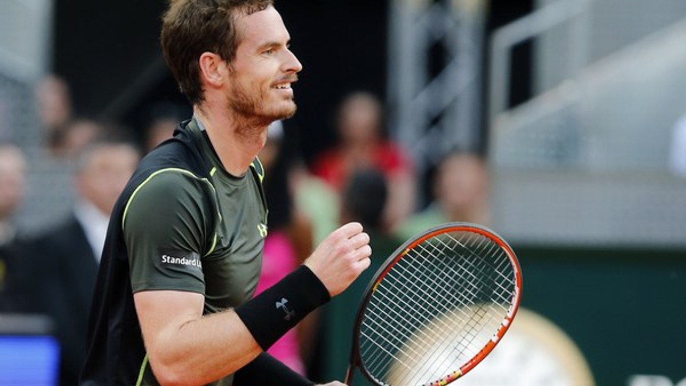 Murray práve vyhral zápas nad Nadalom a tým aj celý turnaj v Madride.