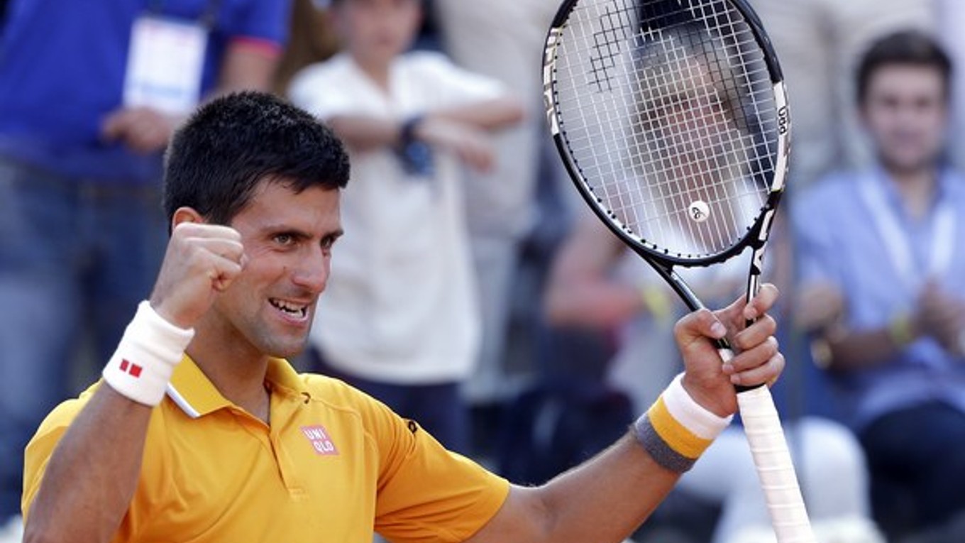 Novak Djokovič sa teší z triumfu na turnaji v Ríme.