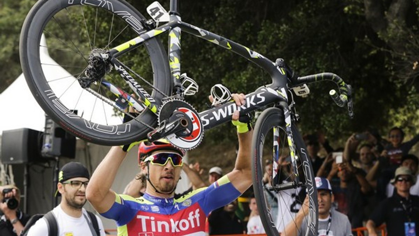 Je to doma! Peter Sagan už vie, že tohtoročné podujatie Okolo Kalifornie sa bude spájať s jeho celkovým víťazstvom.