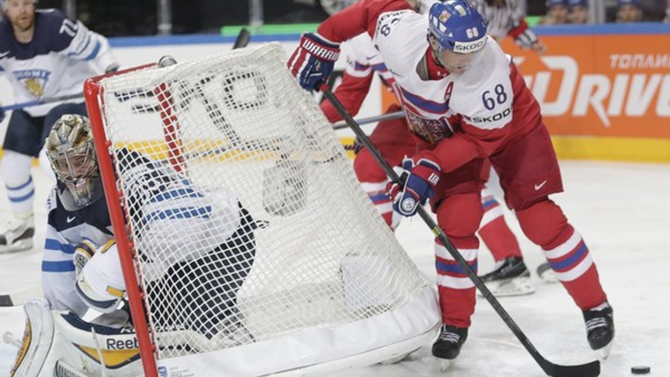 Jaromír Jágr (s číslom 68) na MS žiaril.