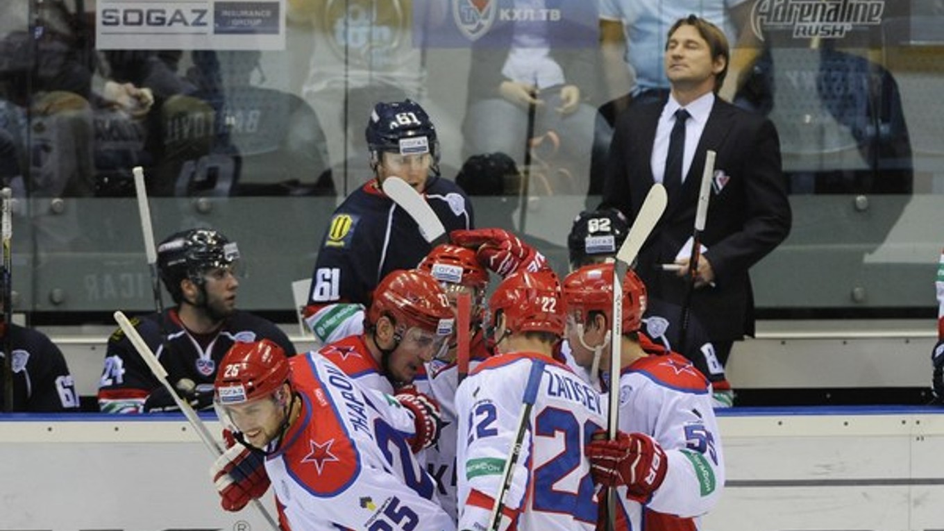 Hokejisti CSKA Moskva sa stali víťazmi základnej časti KHL.