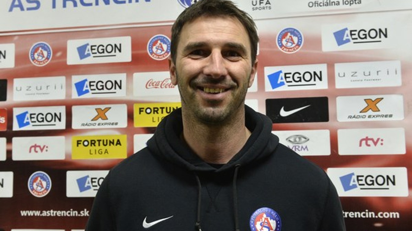 Tréner AS Trenčín Martin Ševela.
