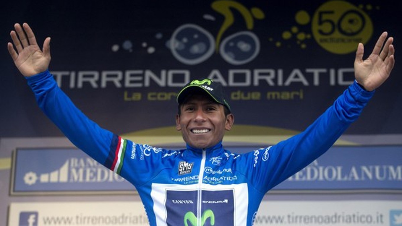Kolumbijský cyklista Nairo Quintana je celkovým víťazom pretekov Tirreno-Adriatico.