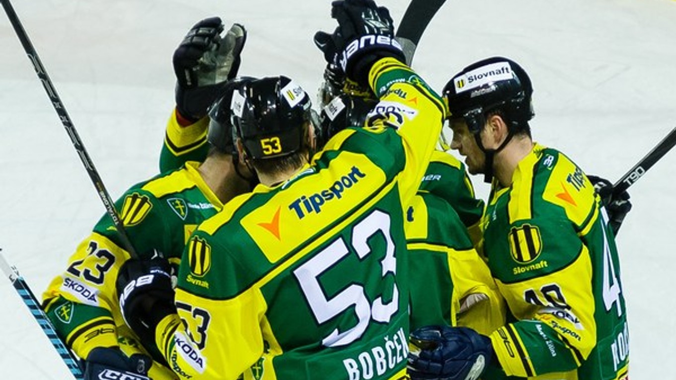 Radosť hokejistov Žiliny.