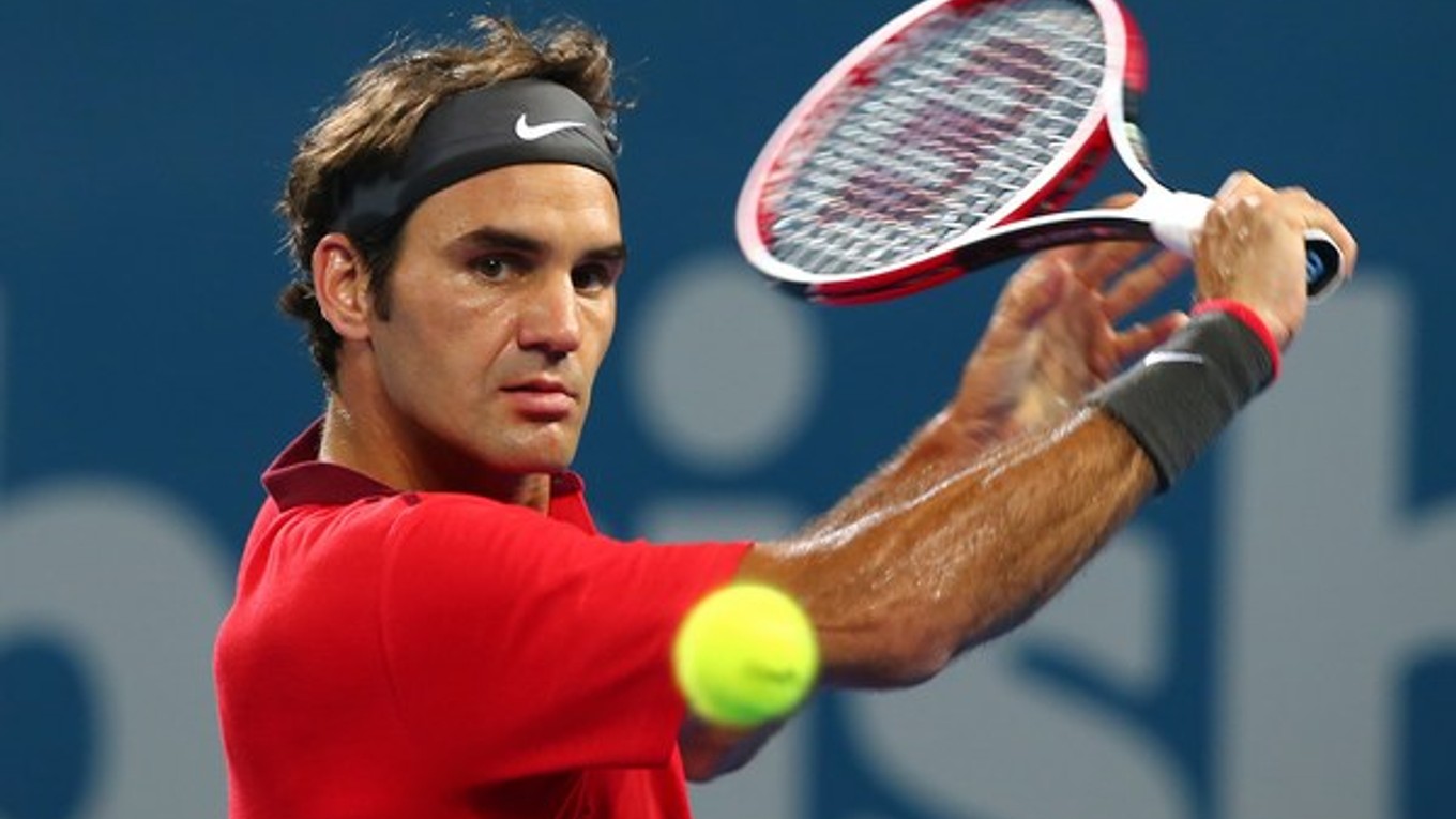 Roger Federer vo finále.