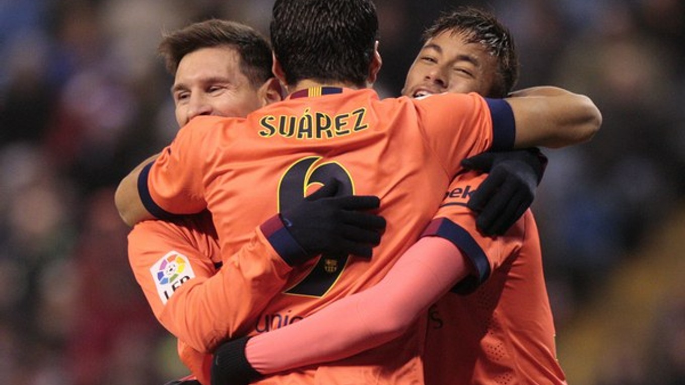 Messi, Suárez a Neymar.