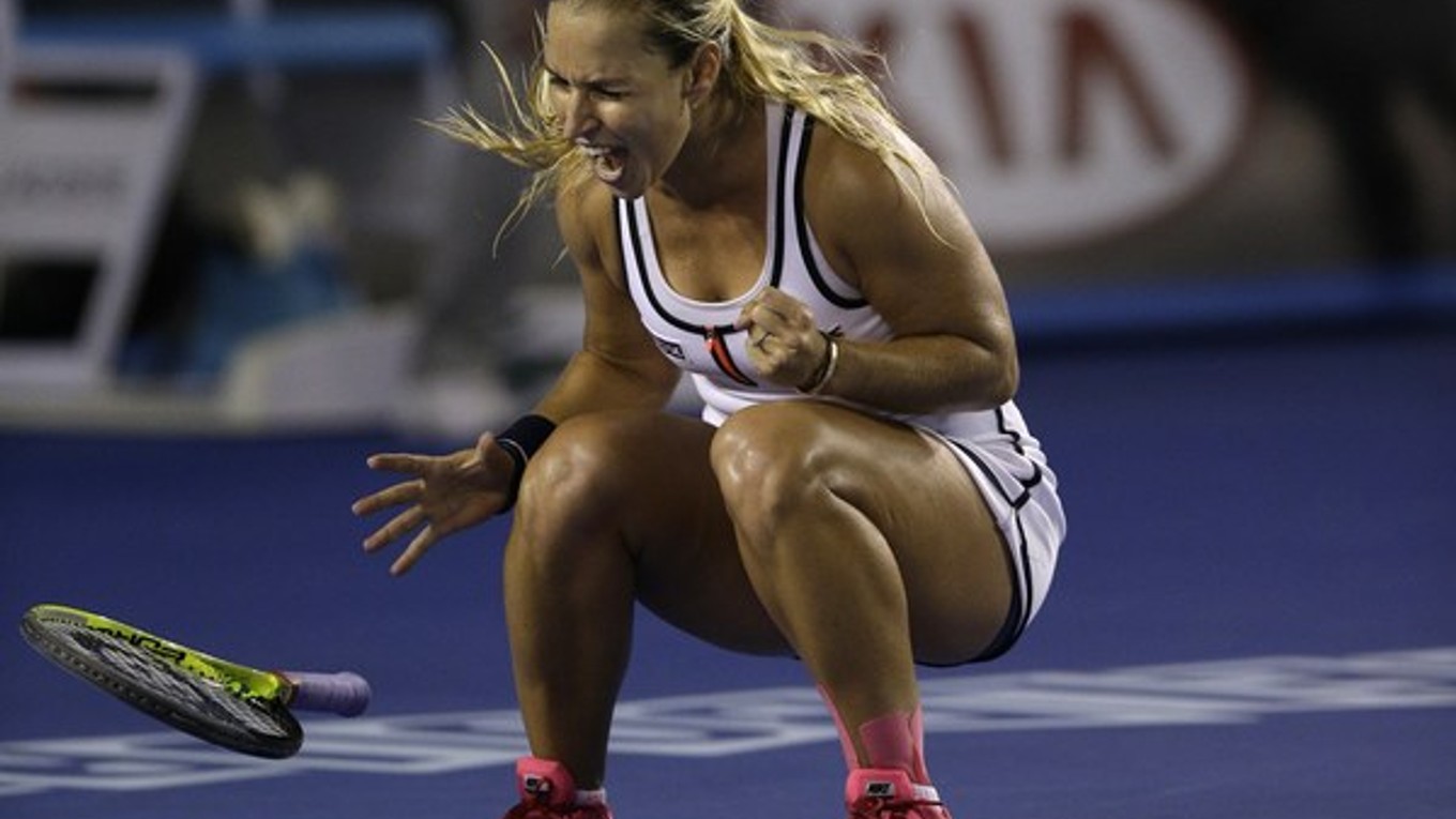 Cibulková sa takto tešila z postupu do štvrťfinále.