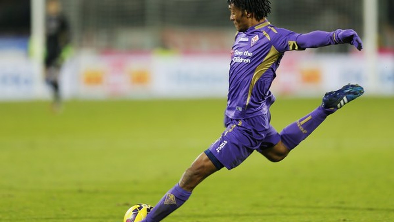 Juan Cuadrado z Fiorentiny.