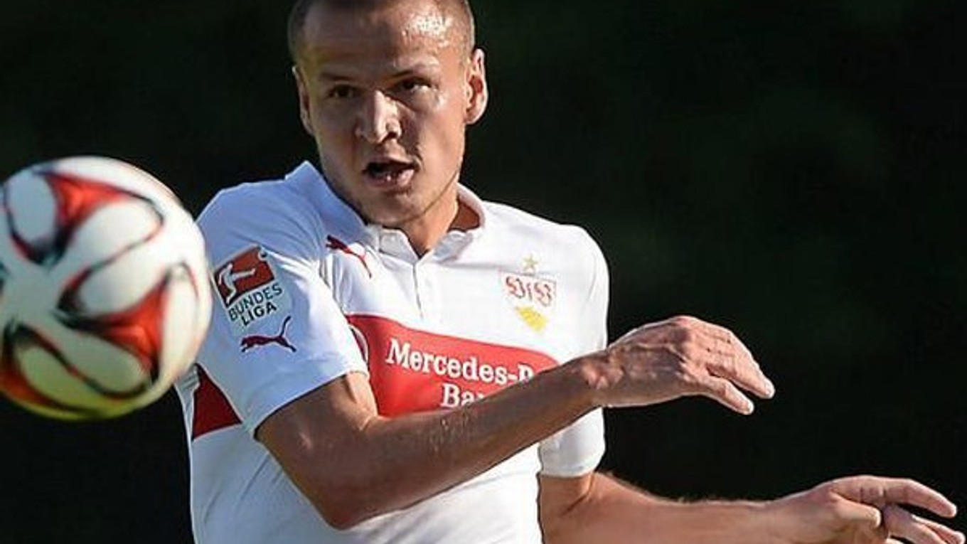 Adam Hloušek v drese VfB Stuttgart.