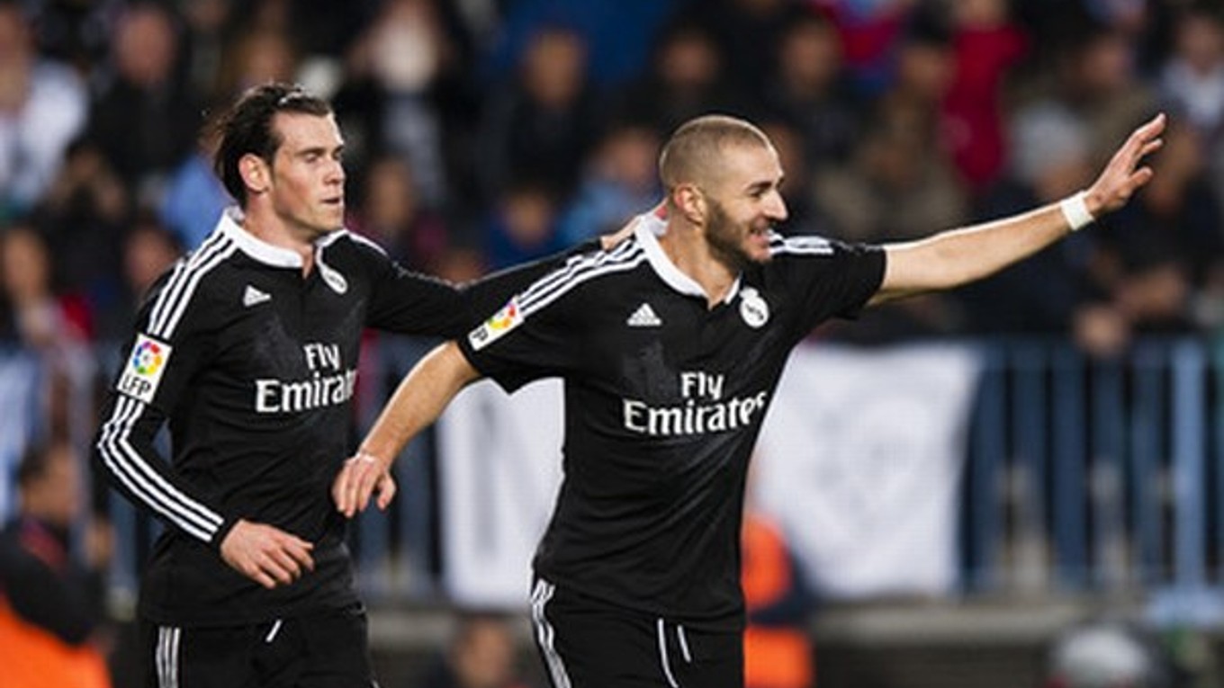 Benzema (vpravo) dal prvý gól Realu, Bale druhý. Na oba im prihrával Ronaldo.