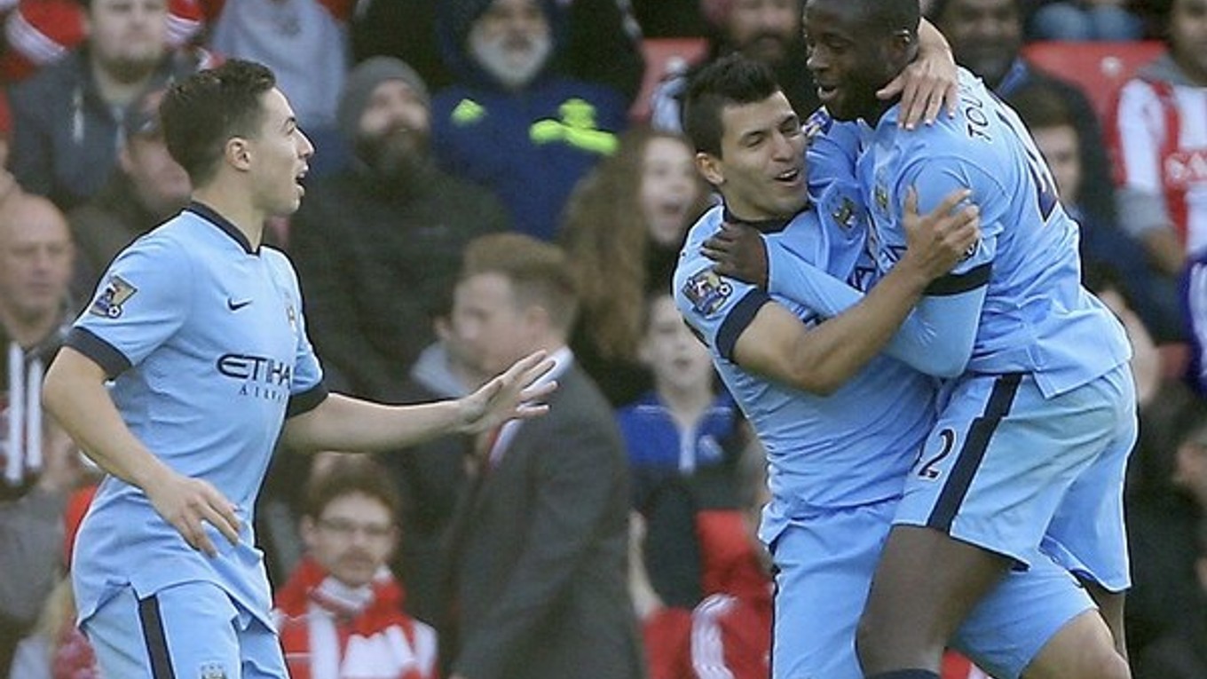 Futbalisti Manchestru City.