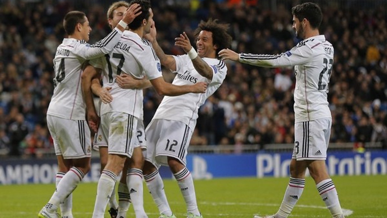 Futbalisti Realu oslavujú góly veľmi často.