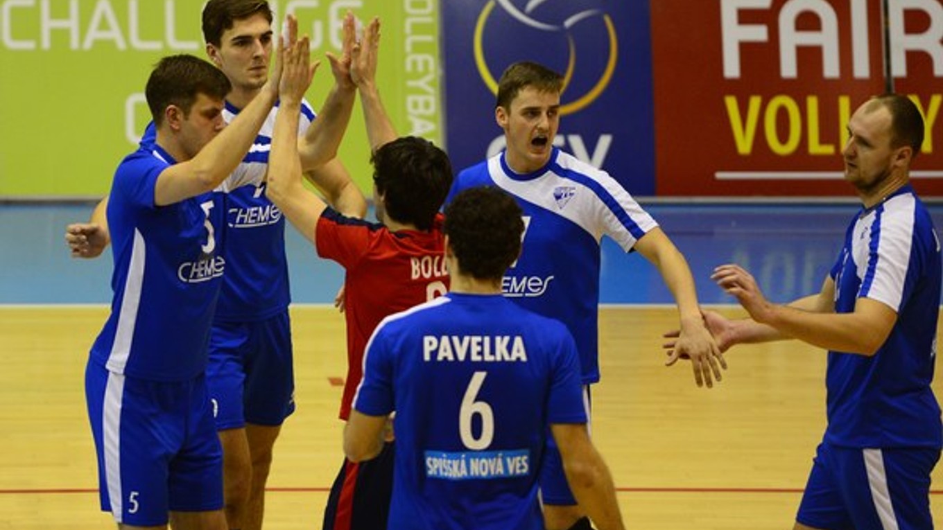 Volejbalisti Chemes Spišská Nová Ves.