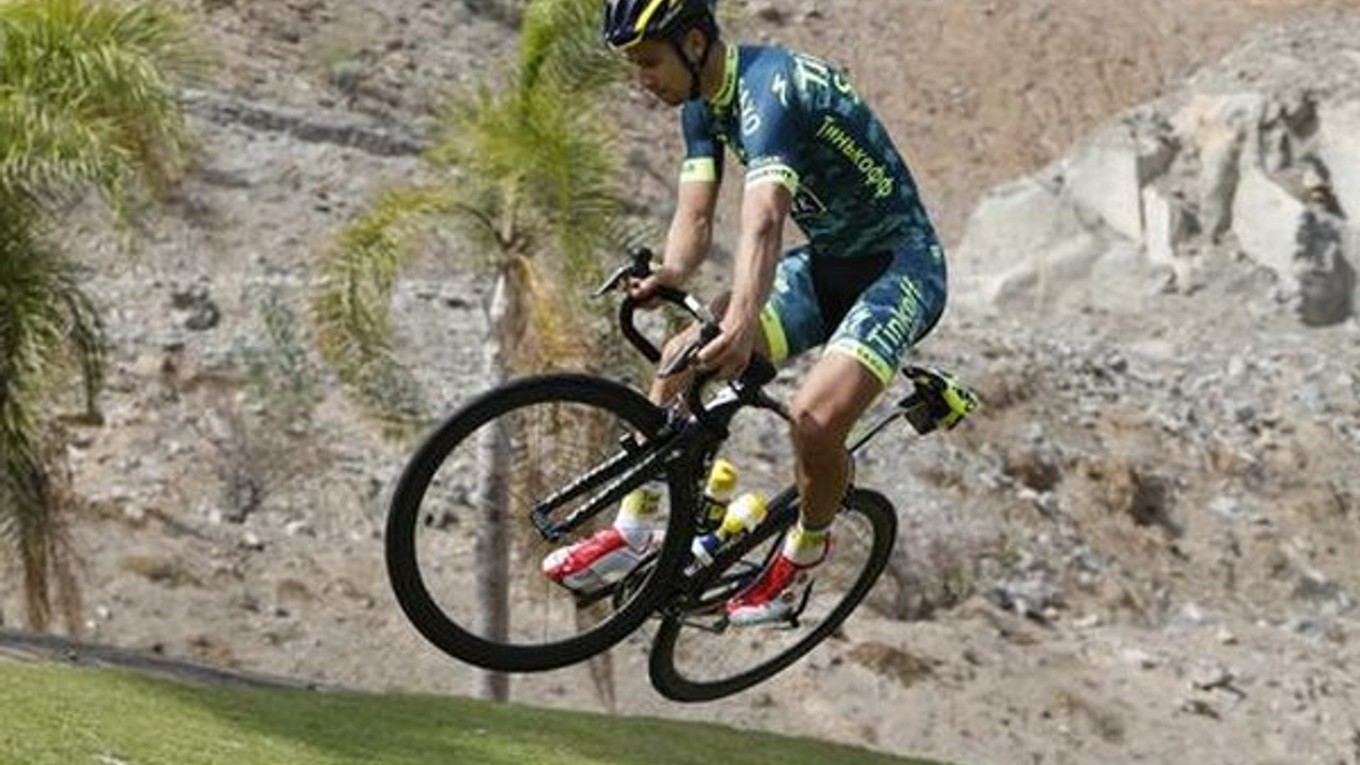 Peter Sagan v drese Tinkoff-Saxo.