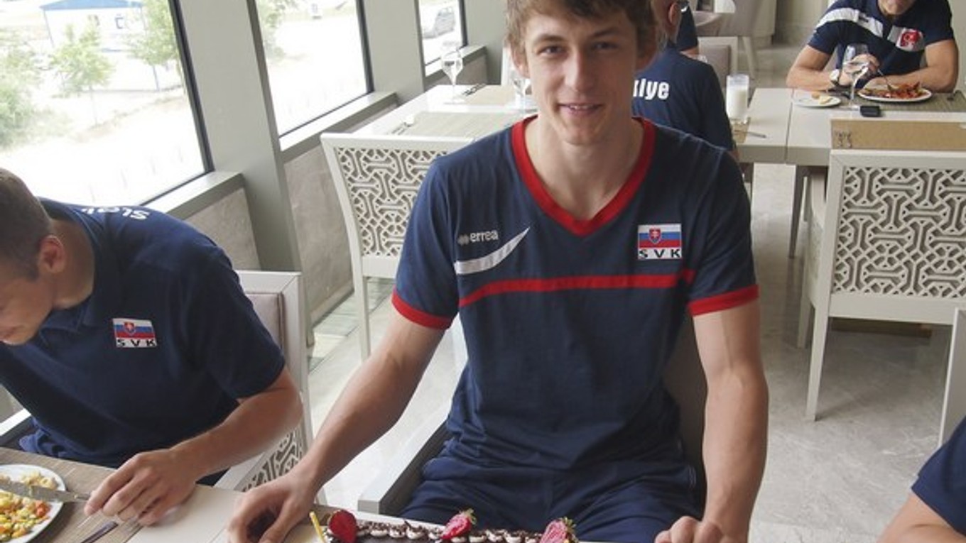 Šimon Krajčovič oslávil 18. narodeniny turnaja Final Four 3. skupiny Svetovej ligy v tureckej Burse.