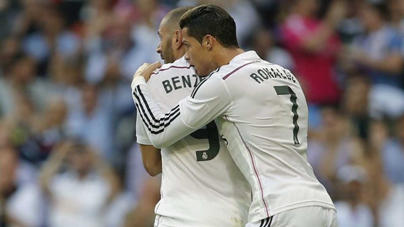 V drese Realu Madrid skórovali Cristiano Ronaldo i Karim Benzema.