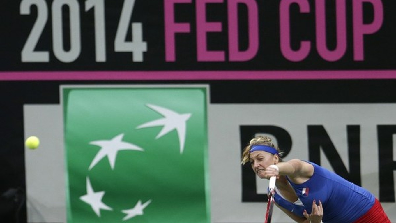 Petra Kvitová počas finále Pohára federácie.