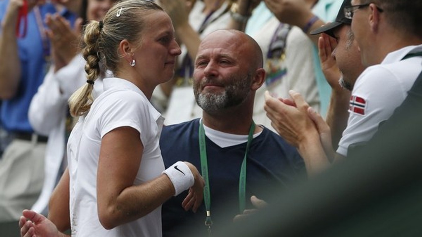 Kvitová a Kotyza po víťaznom finále tohtoročného Wimbledonu.